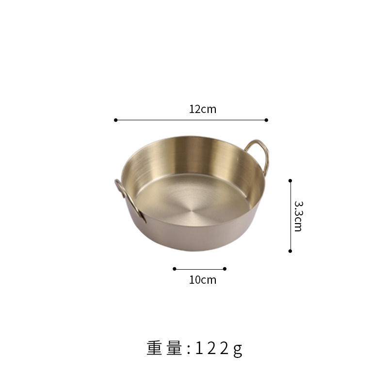 12cm angled double-ear discs (zirconia-plated light gold)