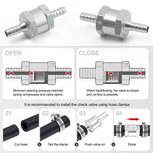 Addco-epman katup cek bahan bakar aluminium, satu arah Inline katup Non Return untuk karburator dan sistem bahan bakar tekanan rendah EPAA22G01K - Product Image 6