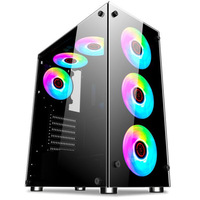 High Airflow Mid Tower Pc Gaming Complet Desktop Computer Pc Case for