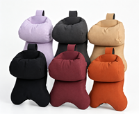 Almohada de cuello y cintura de cuero perforado para reposacabezas de coche, accesorio de confort para viajes en vehículo, de producción propia