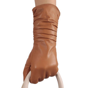 Mode fête tactile opéra à manches longues hiver moto en peau de mouton cuir dames gants - Product Image 1