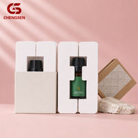 Boîte d'emballage en papier spécial pour huiles essentielles, pliable en une seule pièce, pour parfum, bougie, diffuseur, soins de la peau, avec logo