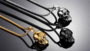 Colgante de Acero de Titanio con Calavera Exagerada para Hombre, Estilo Retro Punk Rock Gótico Hipster, Económico y con Personalidad - Product Image 6