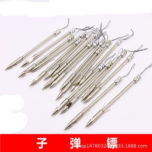 ลูกดอกหนังสติ๊กสำหรับตกปลา สแตนเลสสตีล แบบมีเงี่ยงสั้น สำหรับการล่าปลาในน้ำจืด - Product Image 5