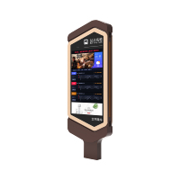 Tótem Publicitario Digital Inteligente para Exteriores, con Pantalla LCD Vertical, Legible bajo la Luz Solar, para Paradas de Autobús