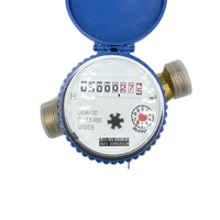 High Quality 1/2" Inch Brass Water Meter Single Jet Wet Dry Type ISO4064 Certified with Thread Connection OEM Supported