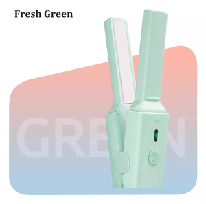 KooFex – lisseur de cheveux 2 en 1, rouge à lèvres mignon <span class=keywords><strong>pas</strong></span> <span class=keywords><strong>cher</strong></span>, Mini <span class=keywords><strong>fer</strong></span> plat en céramique à chaleur rapide USB <span class=keywords><strong>sans</strong></span> <span class=keywords><strong>fil</strong></span> - Product Image 6