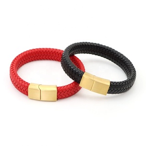 FLOWER SEVEN modisches Schmuck-Armband brandneu große Aktion Großhandel Luxus Herren magnetischer Charme Herren Schmuck Leder-Armband