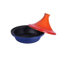 Tajine en fonte personnalisé avec fond à induction, tajine en fonte du Maroc pour OEM