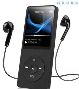 Music MP3 Player 1.8 Inch LCD Screen Lossless HiFi Sound Recorder with FM E-Book Blue tooth MP4 player