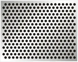 4mm round hole punched metal mesh stainless steel aluminum pattern perforated metal sheet