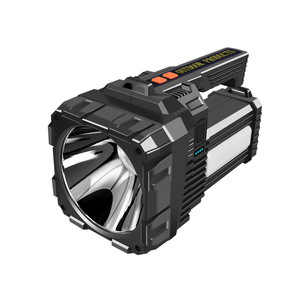 ไฟฉาย LED พลังงานแสงอาทิตย์ 4500 มิลลิแอมป์ ชาร์จไฟได้ ใช้ในกรณีฉุกเฉิน พร้อมพอร์ตชาร์จ USB และไฟ COB ด้านข้าง - Product Image 3