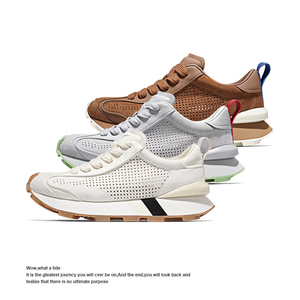Chaussures décontractées pour hommes en <span class=keywords><strong>cuir</strong></span> véritable avec logo personnalisé, rehaussantes, respirantes, en maille, style papa, avec absorption des chocs pour la marche - Product Image 2