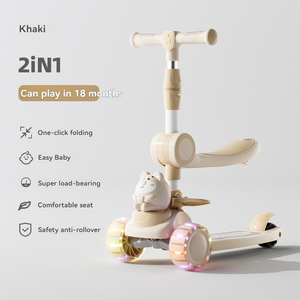 Scooter <span class=keywords><strong>Infantil</strong></span> de <span class=keywords><strong>3</strong></span> <span class=keywords><strong>Ruedas</strong></span>, Moderno y Lujoso, con Luces, Plegable, Juguete para Niños - Product Image 4