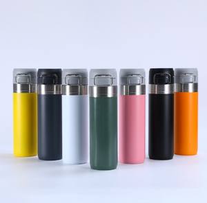 Botellas de agua de acero inoxidable con aislamiento sin BPA, frasco térmico a prueba de fugas al vacío de Metal para gimnasio deportivo - Product Image 2