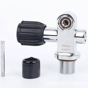 Botella de Buceo de Alta Presión de 15L con Válvula de Cabeza 3/4NPSM Chapada en Latón para Buceo y Suministro de Aire - Product Image 4