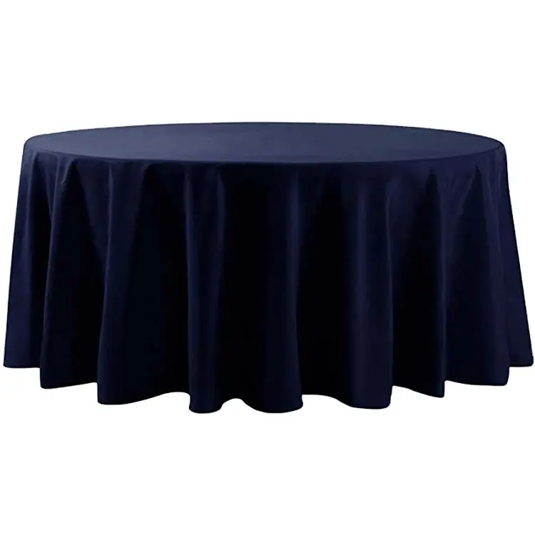 Party Luxury Washable Polyester Waterproof 120 Round Buffet Table Cloth For Weddings Decorations