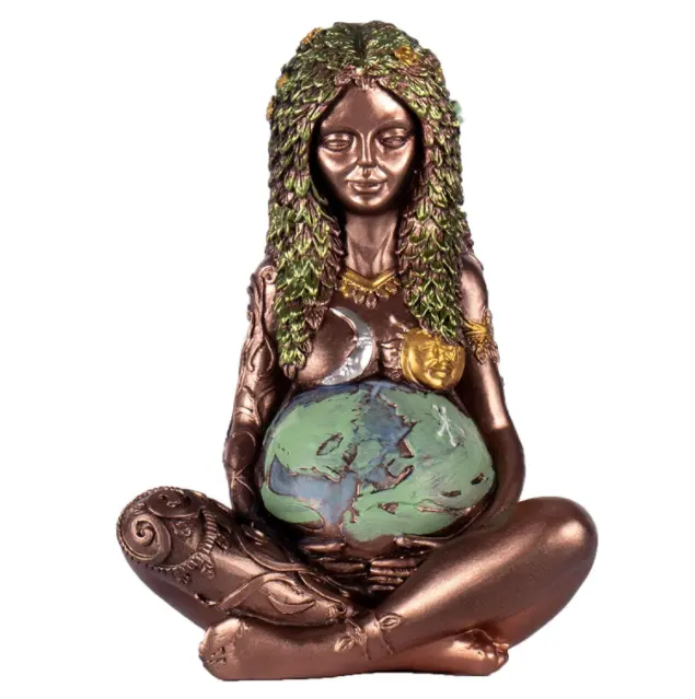 Statue de déesse en résine, Art de la terre Gaia millenium, mère de la terre