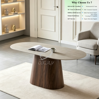 Table à manger de luxe en travertin beige, extensible, avec plateau en pierre claire neutre – Offre spéciale pour appartement
