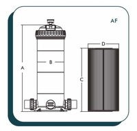 Filtre à cylindre à haut débit pour piscine, traitement de l'eau de piscine, hydrothérapie