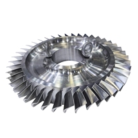 Impulsor de Bomba de Agua de Aluminio Mecanizado a Medida de 5 Ejes, Rueda de Compresor Turbo Billet, Impulsor Turbo de Precisión Mecanizado por CNC