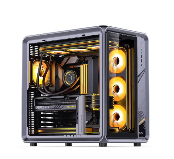 BO400 Aluminum Alloy Mid-Tower Gaming Case Mini-ITX/ATX USB Front Port Computer Casing with Stock Availability