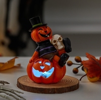 Nouvelles décorations d'Halloween : squelette et citrouille, accessoires de fête, cadeaux, décorations pour la maternelle, cadeaux photo