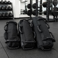 Sac de sable d'entraînement durable avec logo personnalisé, lesté, 10KG 20KG 30KG, pour la musculation et le fitness, avec 7 poignées