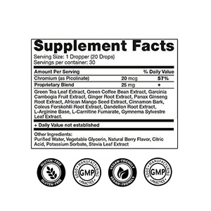 Complément alimentaire coupe-faim et stimulant métabolique à marque privée, gouttes de Garcinia Cambogia pour la perte de poids - Product Image 5