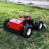 Tondeuse à gazon autotractée télécommandée 4x4 à moteur essence 4 temps de 550 mm de largeur de coupe, certifiée CE EPA, pour jardin, DIY