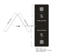 Prix d'usine, programmable, Ntag213 NFC, menu Google Review, panneau NFC Google Review, support de table NFC