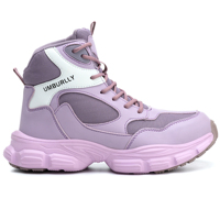 Chaussures de sécurité légères pour femmes Diansen LBX531, avec embout en acier, anti-écrasement, tendance, respirantes, couleur violette