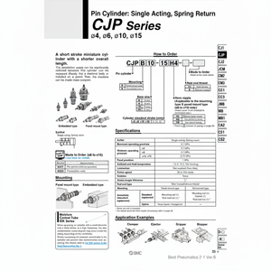 หมุดกระบอกนิวเมติกส์ CJPB6-5-B - Product Image 1