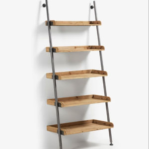 Estante de escalera de 5 niveles para muebles de nuevo diseño, estante de exhibición inclinado, librería de madera maciza, estante de almacenamiento de escalera alta - Product Image 1