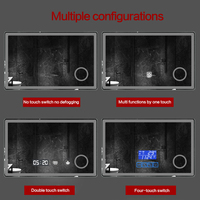 Badezimmer Spiegel cermin Led, cermin pintar dekorasi Sensor sentuh