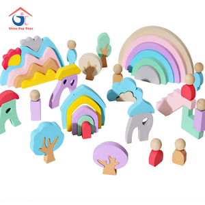 Productos de Dropshipping 2026, Rompecabezas Creativos, Juguetes Educativos Tempranos, Ciudad de Cuentos de Hadas, Juguete de Apilamiento para Niños, Bloques de Construcción Montessori - Product Image 1