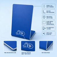 Carte de commentaires NFC personnalisée en acrylique, puce NTAG215 13,56 MHz, à poser pour laisser un avis, pour restaurants et hôtels