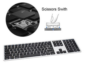 Multi-devices Oem Azerty Arabic bluetooth Keyboard with Number Pad for samsung galaxy <b>Tab</b> Pc Pad Android Tv - Product Image 5