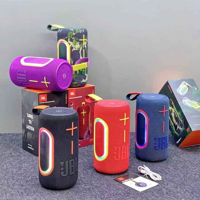 A380Pro RGB Portable Wireless 20W Bluetooth Round Speaker Powerful Sound System UBL TWS FM Radio Audio Portable Party Speaker