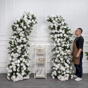 Arreglo DE BODA Arco de flores artificiales Arreglo de arco de flores popular Arco floral de imitación para decoración de fiesta de boda - Product Image 6