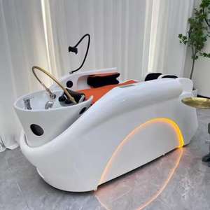 AY Best Head Spa Shampoo Bed With Salon Sink Electric Back Rest Shampoo Bed Circulation Water With Bed Head Steam - Product Image 6