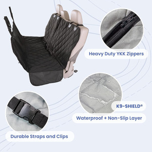 Dog Waterproof Hammock <b>Large</b> car Seat Covers for Pets Leather Travel Bed Protects Backseat <b>Mat</b> Belt Pet Dog Car Seat Cover - Product Image 5