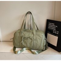 Sac à main d'extérieur multifonction en nylon léger pour voyage, sport, salle de sport, broderie personnalisée, nœud froissé, sac à bandoulière portable pour les loisirs