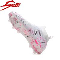 Nouvelles chaussures de football d'entraînement de compétition d'automne pour hommes, crampons AG, design noir et blanc lune, football professionnel pour adultes, tige en PU