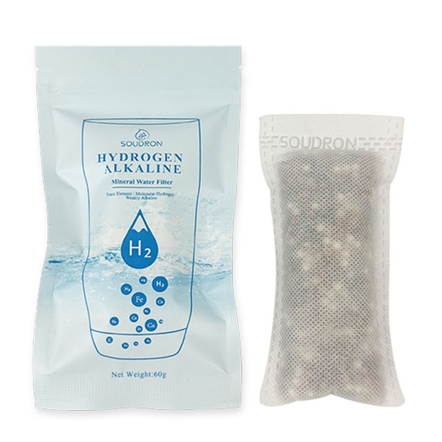 ph 9.5 Mineral Alkaline Water Filter Bag Antioxidant Ceramic Ball Alkaline Water Filter Pouch for Bottle Pitcher Cup