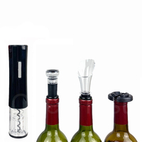 Excellent coffret cadeau tire-bouchon électrique automatique à piles pour bouteilles de vin et bouchons