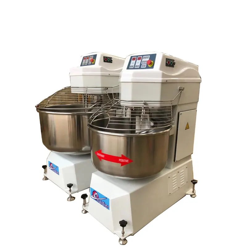 Industriële Commerciële Zware 150l Broodmeel Mixer Machine 50Kg 100Kg Spiraaldeegmixer