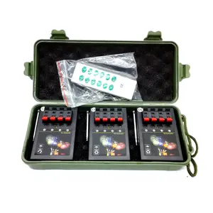 D-ship AM04R-3 Long distance remote control 12 channel 3pcs 4 cue fireworks firing system