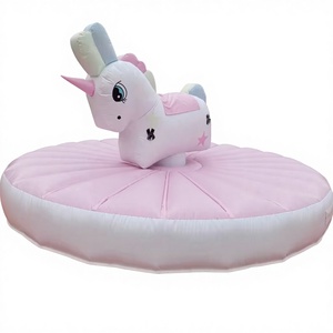 Outdoor party commercial kids <b>ride</b> <b>on</b> rocking games inflatable <b>unicorn</b> pull rodeo <b>ride</b> - Product Image 1
