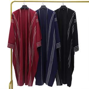 เดรสมุสลิมสำหรับผู้หญิง2024ดูไบชุดเดรสยาวเปิดสไตล์แฟชั่นหลากสี - Product Image 2